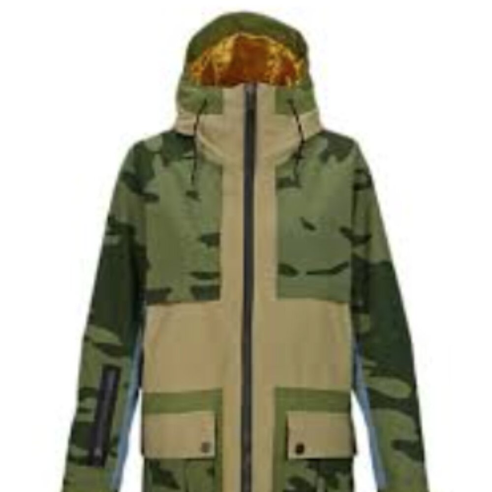 L.A.M.B x Burton Riff Parka Camo Snowboard Jacket Size XS